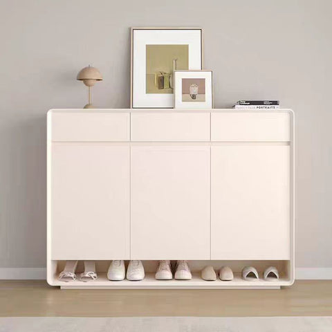 Solid wood shoe cabinet