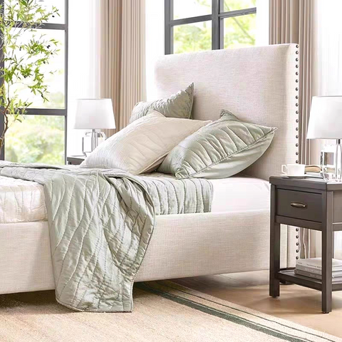 fabric bed Single/KingSingle/Double/Queen/King