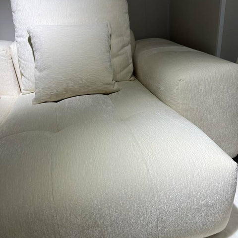 French-style vintage lambskin sofa