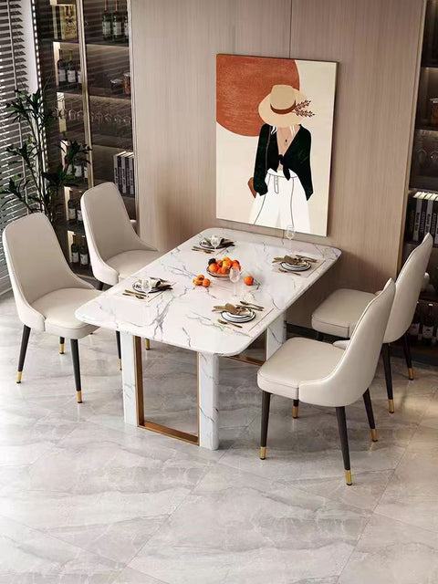 High back soft bag dining chair