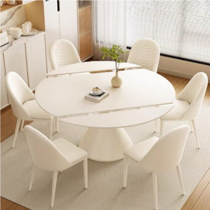 LORENZO ROCK PLATE EXTENSION DINING-TABLE
