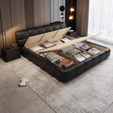 Big black cow bed Double/Queen/King