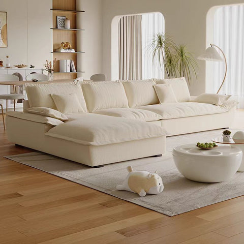 Vela Fabric L Shape Sofa
