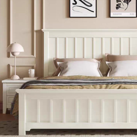Light Luxury American Solid Wood Bed Single/KingSingle/Double/Queen/King