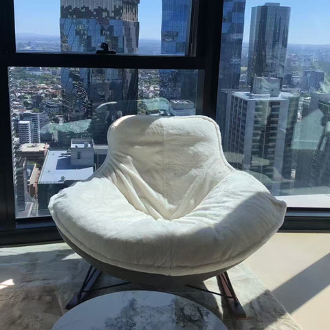 White Penguin rocking chair