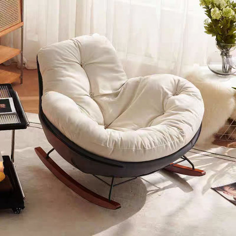 ROBERTO SUEDE SINGLE ROCKING CHAIR