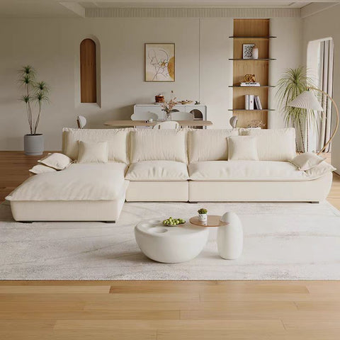 Vela Fabric L Shape Sofa