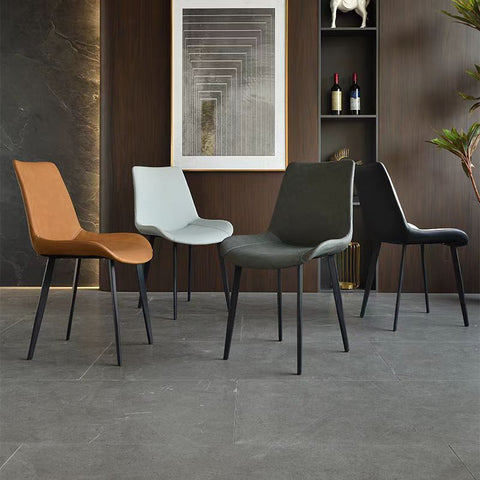Light luxurious backrest dining chair