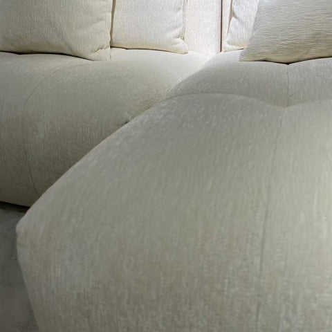 French-style vintage lambskin sofa