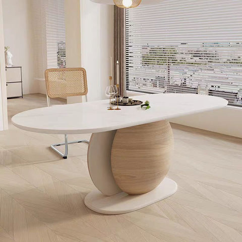 Nordic solid wood rock table