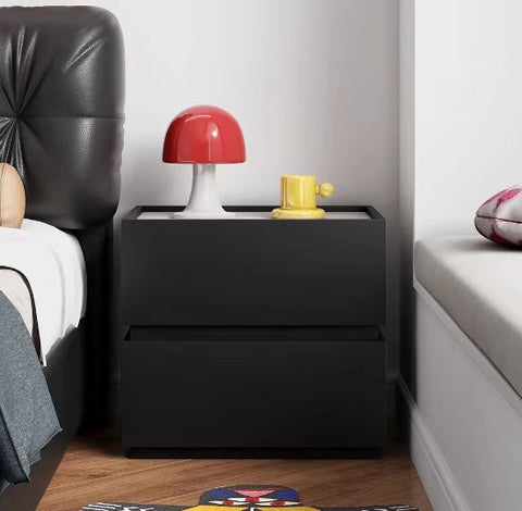 Extra-Large Capacity Two-Drawer Bedside Table