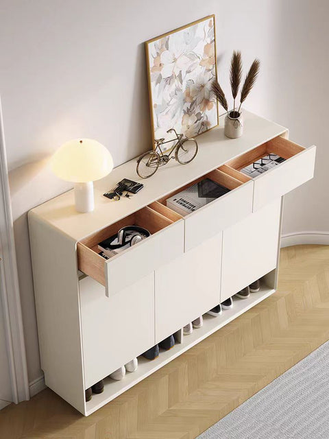Solid wood shoe cabinet