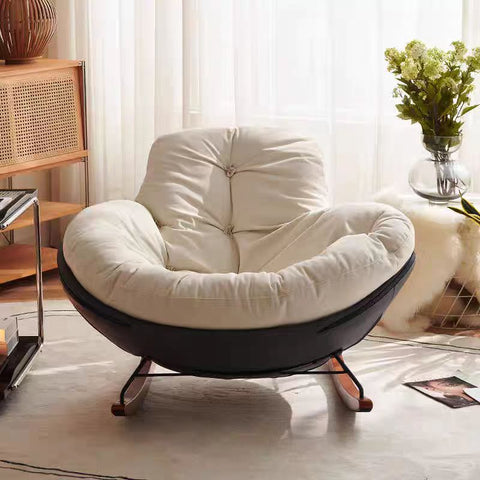 ROBERTO SUEDE SINGLE ROCKING CHAIR