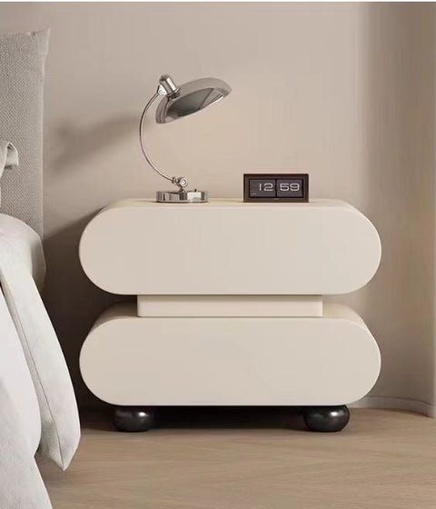 Premium PU Leather Upholstery Bedside Table