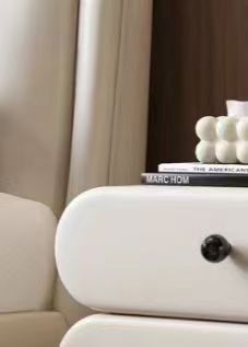 Artiss Bedside Table 3 Drawers Side Table Leather