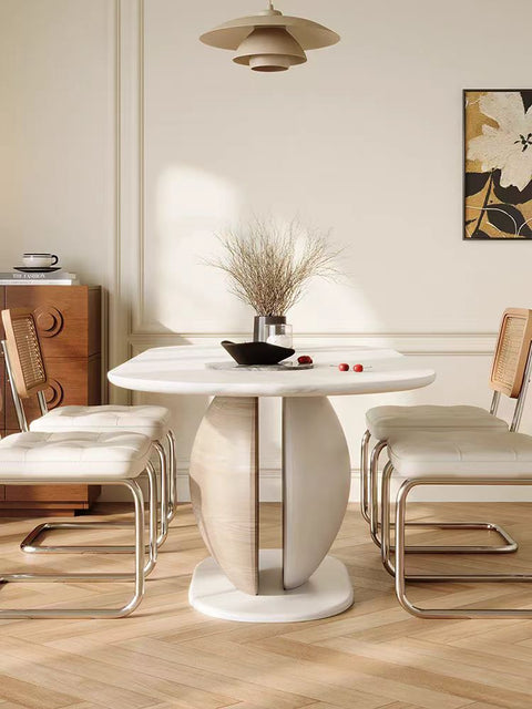 Nordic solid wood rock table