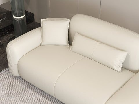 FLAVIO THREE SEATER LEATHER SOFA