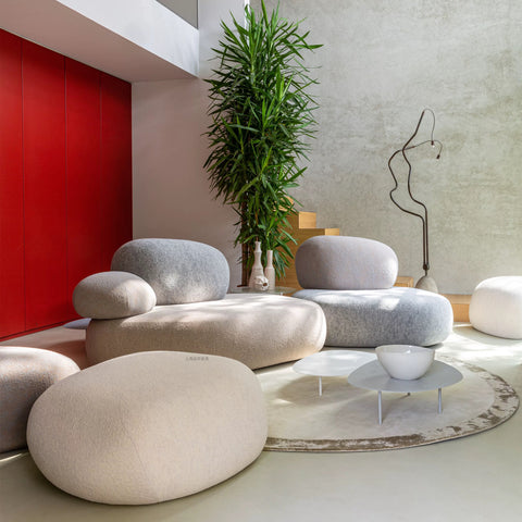 Pebble fabric sofa