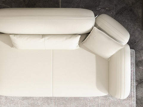 FLAVIO THREE SEATER LEATHER SOFA
