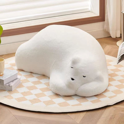 White Sleeping bear sofa