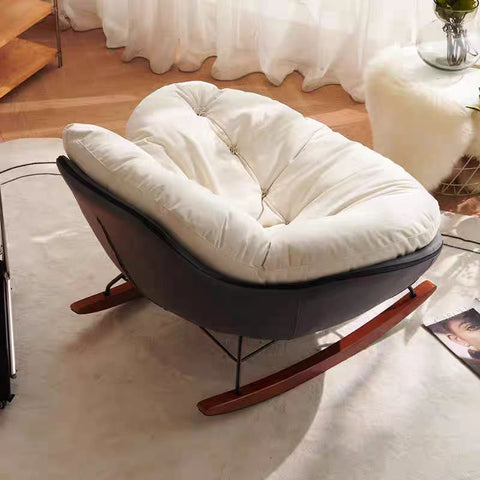 ROBERTO SUEDE SINGLE ROCKING CHAIR