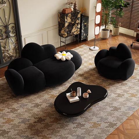 (Pre order)Cloud puff lamb fleece special-shaped sofa