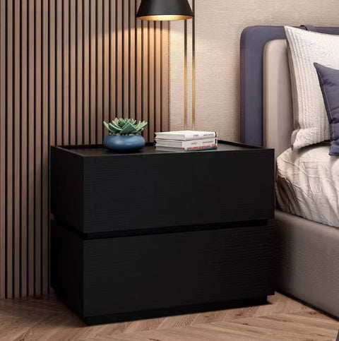 Extra-Large Capacity Two-Drawer Bedside Table