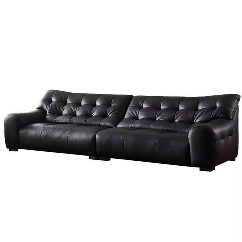 Big black bear cowhide sofa