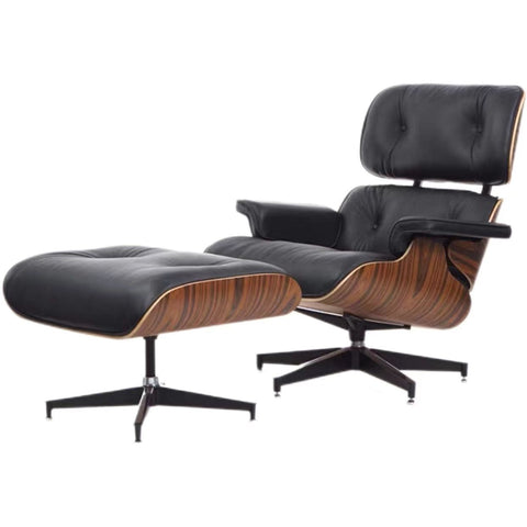 Eames lounge chair with a 103° backrest