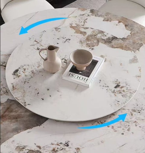 Small round table with turntable