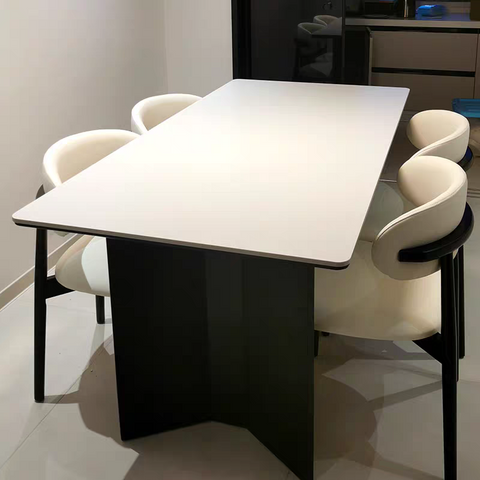 (Pre order)Rock slab rectangular dining table