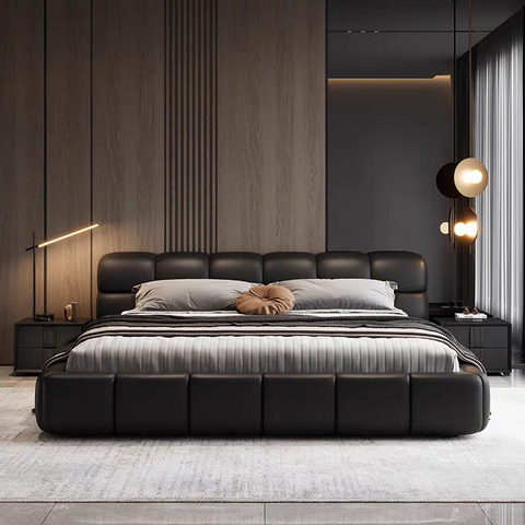 Big black cow bed Double/Queen/King