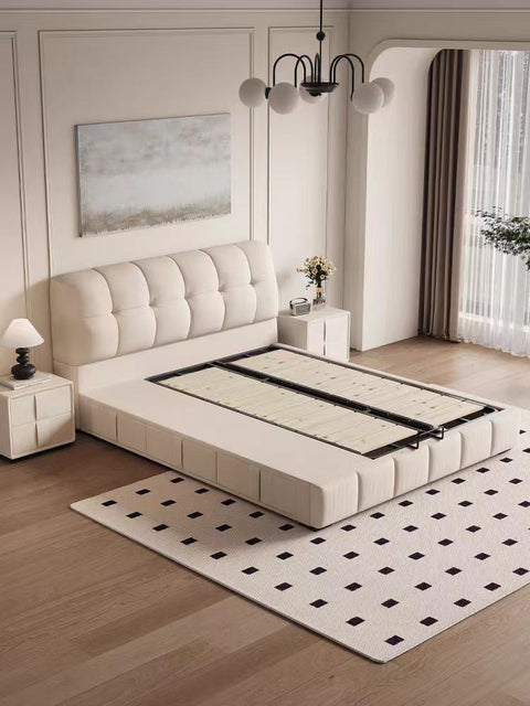 Cream storage bed Double/Queen/King