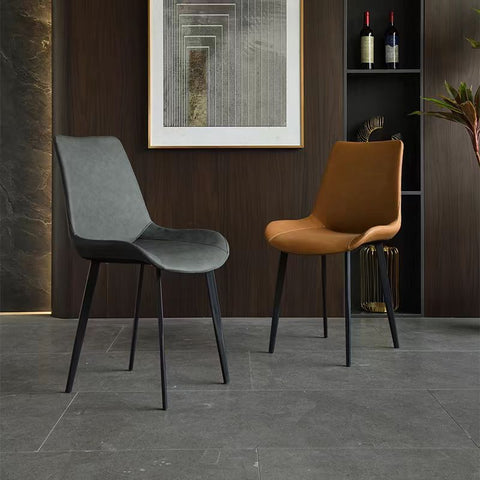 Light luxurious backrest dining chair