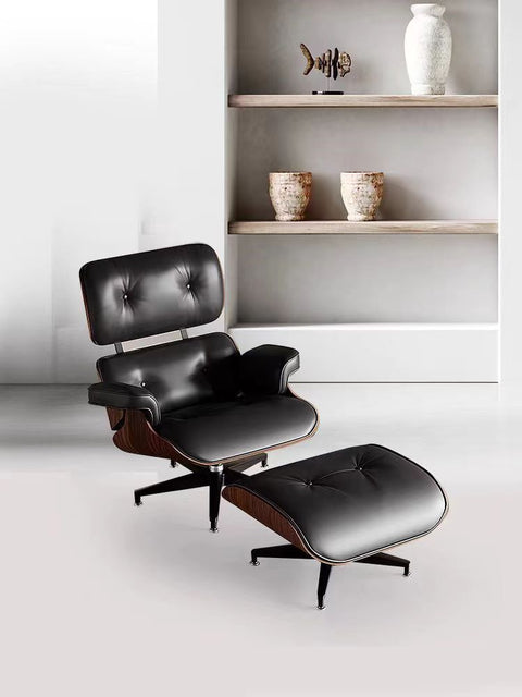 Eames lounge chair with a 103° backrest
