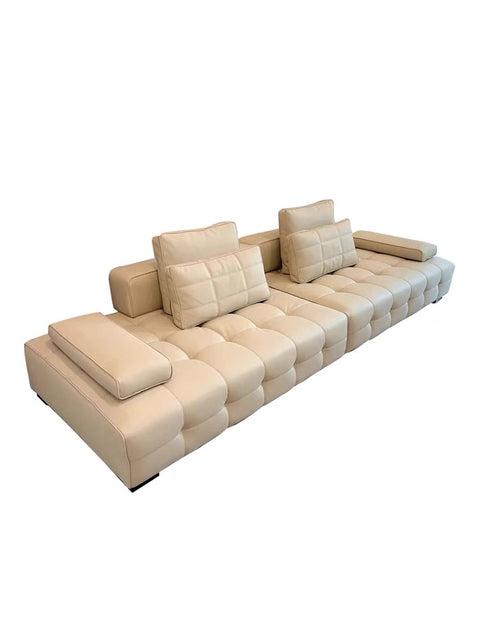 ALESSANDRO CAT SCRATCH LEATHER SOFA