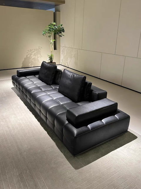 ALESSANDRO CAT SCRATCH LEATHER SOFA