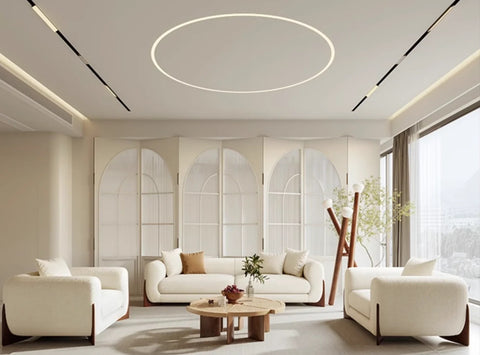 WOODEN WHITE COUCH