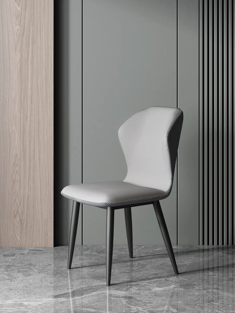 ALESSIA LEATHAIRE LEATHER DINING CHAIR