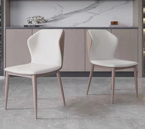 ALESSIA LEATHAIRE LEATHER DINING CHAIR