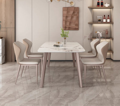 ALESSIA LEATHAIRE LEATHER DINING CHAIR
