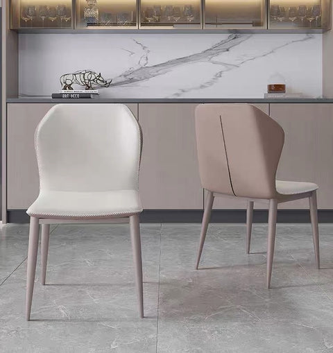 ALESSIA LEATHAIRE LEATHER DINING CHAIR