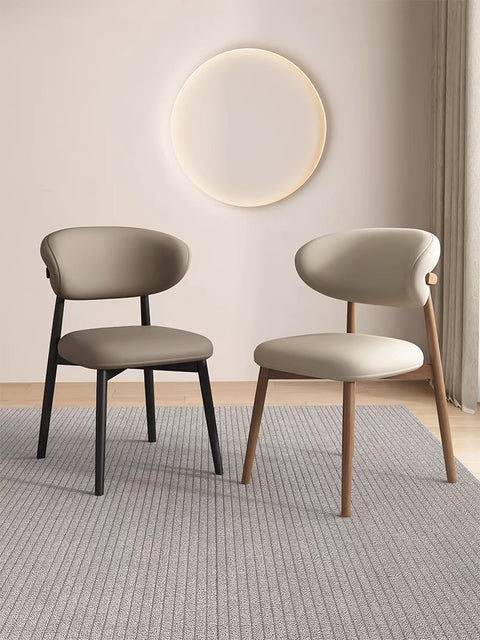 AMELIA LEATHAIRE LEATHER DINING CHAIR