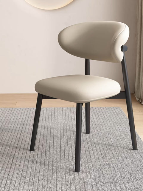 AMELIA LEATHAIRE LEATHER DINING CHAIR