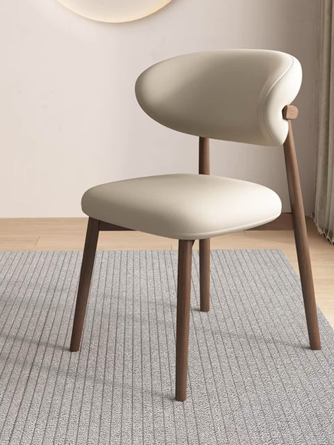 AMELIA LEATHAIRE LEATHER DINING CHAIR