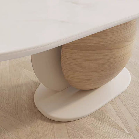 Nordic solid wood rock table