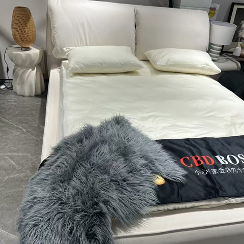 RICCARDO CBD FURNITURE LEATHER BED FRAME Double/Queen/King