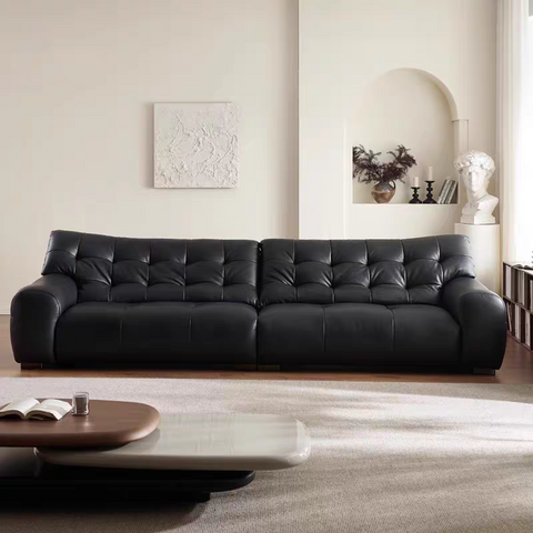 Big black bear cowhide sofa