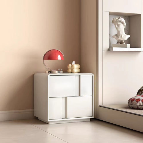 Tiers Leather Bedside Table