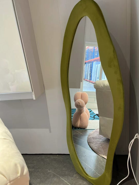 Green Velvet Cloud mirror